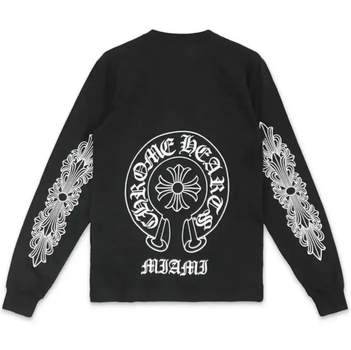 Лонгслив Chrome Hearts 7009 черного цвета, размер L