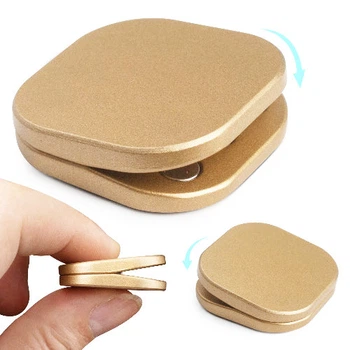 Металлический Антистресс Сlicker Button Toy Магнитный Кликер цвет Золото (01647)