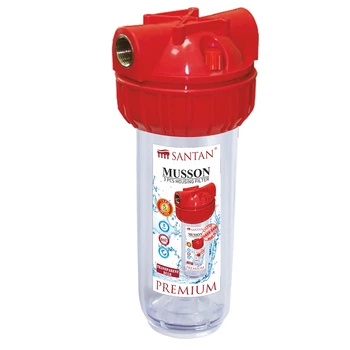 Фільтр для очищення гарячої води SANTAN Musson 3PS, 3/4" (прозора колба)
