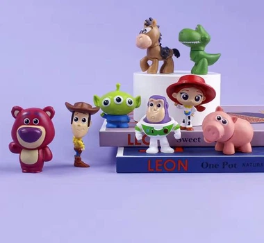 Набор фигурок Toy Story 8 шт – персонажи мультфильма История Игрушек (Woody, Buzz, Rex, Jessie и другие)