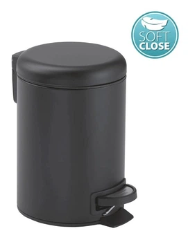 Kosz na śmieci Gedy POTTY Soft Close 5 l Czarny (8003341112533)