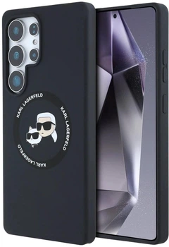 Панель Karl Lagerfeld Rhinestones Karl Head Logo для Samsung Galaxy S25 Ultra Black (3666339450175)