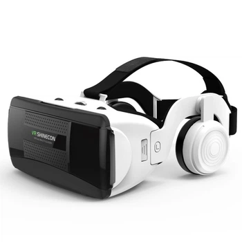 VR Очки виртуальной реальности Shinecon SC-G06EB з 3D-эффектом, наушниками, для смартфонов с экраном 4.7-7