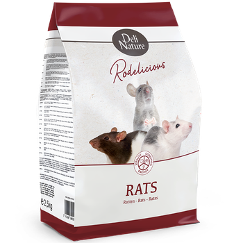 Корм для крис Deli Nature Rodelicious Rats Делі Натюр суперпреміум повнораціонний 2.5 кг