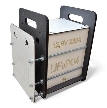 Корпус Эконом для LiFePO4 - 230х4s EVE (230Ah 230Ач на 4 ячейки) Бокс Аккумуляторы (Разбор) Деревянный Ящик Коробка под Элементы Батареи
