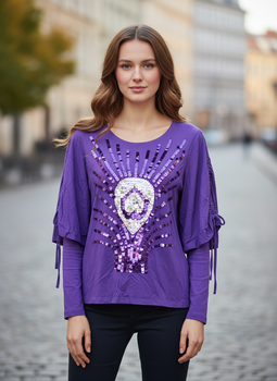 Блуза Zeren M Фіолетовий (OK-R366-Purple)