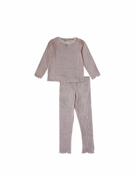 Дитяча бавовняна піжама для дівчинки H&M 92 см Рожева (25121101A1)