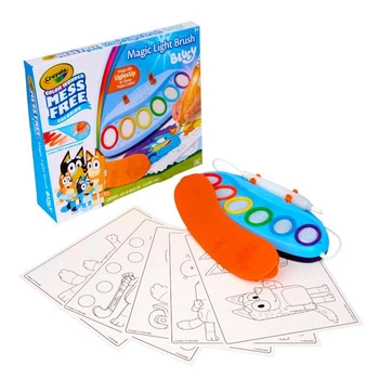 Набор для рисования Crayola Color Wonder Magic Light Brush Bluey (волшебная светящаяся кисть)