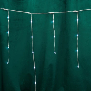 Гірлянда-бахрома Christmas Decoration 85 LED 3х0.6 м 220V пульт ДУ Холодний білий (AGB000700)