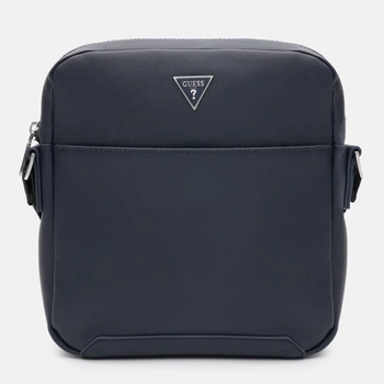 Сумка планшет через плече чоловіча маленька Guess HMTOSA-P4258-DBU Dark Blue (7626741087174)