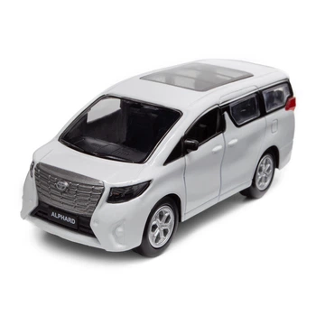 Автомодель TechnoDrive Toyota Alphard белый инерционная металлическая 12 см KM250419