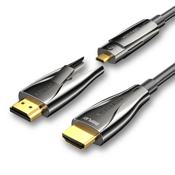 Кабель Vention HDMI v2.0 Active Optical 30 м 4K 60Hz HDR съемный Micro HDMI Черный (ALPBT)