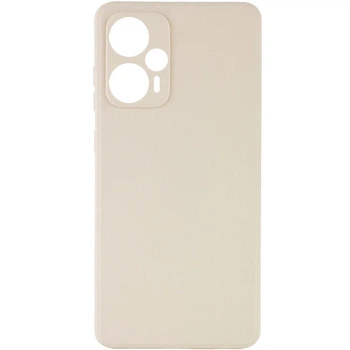 Силиконовый чехол Epik Candy Full Camera для Xiaomi Poco F5 / Note 12 Turbo Бежевый / Antique White