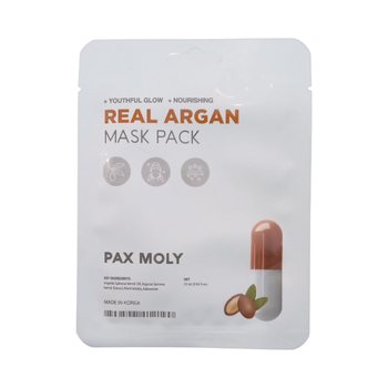 Маска тканевая Pax Moly для лица Real Argan с аргановым маслом 25 мл