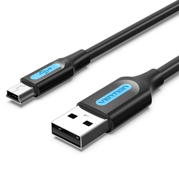 Кабель Vention USB 2.0 - Mini USB 2 м 2 А 480 Мбит/с Черный (COMBH)