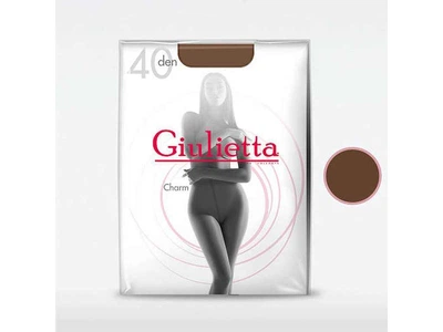 Колготки GIULIETTA капучіно жіночі поліамідні класичні CHARM cappuchino 40 DEN р.3