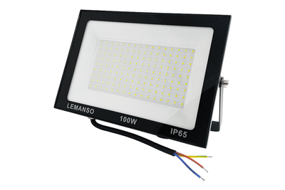Прожектор светодиодный LED SMD 100w 6500K IP65 8000LM "Посейдон" черный "LEMANSO" LMP104-100