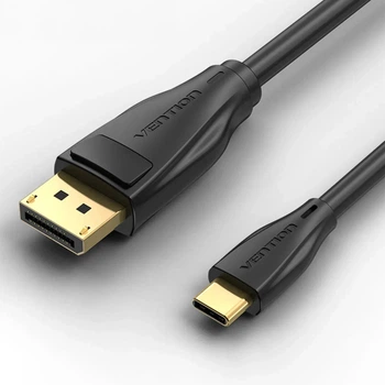 Кабель Vention USB-C — DisplayPort v1.4 2 м 8K 60Гц 4K 144Гц Черный (CGYBH)