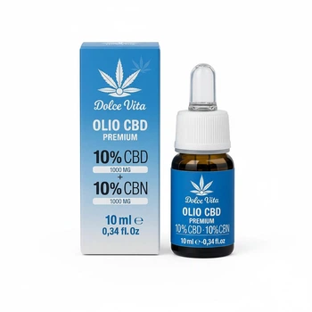 Масло CBD Премиум Dolce Vita: blue line 10 (CBD 10% + CBN 10%) 10 мл