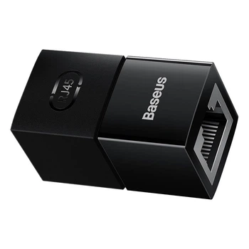 З'єднувач Baseus RJ45 - RJ45 Gigabit Ethernet 1000 Мбіт/с Чорний (B00131100111-01)