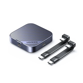 Магнитный карман для SSD Ugreen CM899 M.2 NVMe 2230/2242 USB-C 10 Гбит/с MagSafe для iPhone 15/16 Серый (45367)