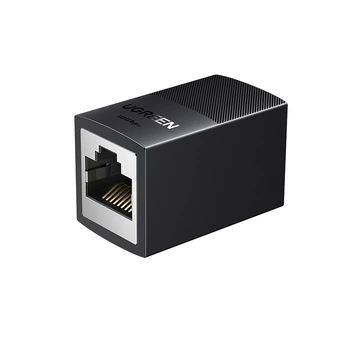 З'єднувач Ugreen NW326 Cat 8 RJ45 - RJ45 10 Гбіт/с PoE екранований Чорний (55359)