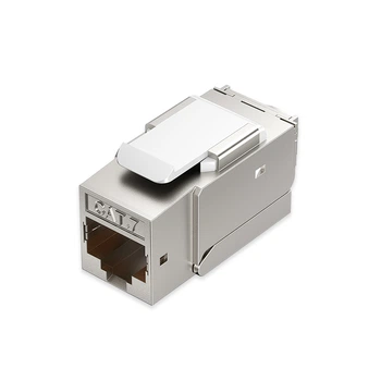 Модуль Keystone Vention Cat7 FTP RJ-45 10 Гбит/с самозажимной цинковый корпус Серый (IRJH0)