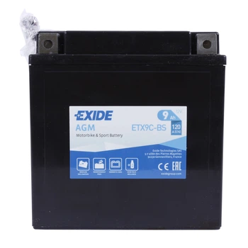 Мото акумулятор EXIDE Moto AGM 6CT 9Ah L+ ETX9C-BS