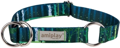 Нашийник для собак Amiplay BeNature півзачіпний XL Forest (5907563306103)