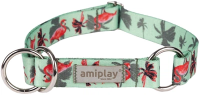 Нашийник для собак Amiplay BeHappy півзачіпний XL Flamingo (5907563305823)