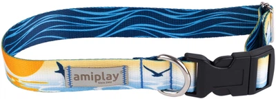 Нашийник для собак Amiplay BeNature регульований XL Waves (5907563304048)
