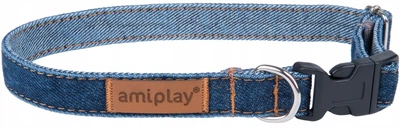 Нашийник для собак Amiplay Denim регульований XL Блакитний (5907563271630)