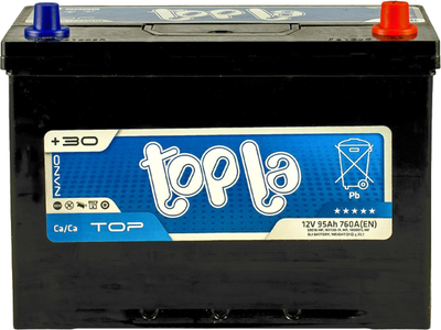 Автомобильный аккумулятор Topla 95Ah/12V Top/Energy Japan Euro (0) 59518 (118 895)