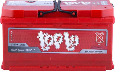Автомобильный аккумулятор Topla 100Ah/12V Energy Euro (0) (108 400)