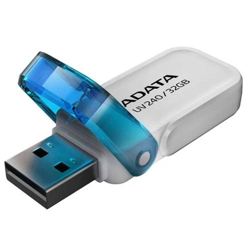 Флеш накопитель USB 32Gb ADATA UV240, White/Blue, USB 2.0 (AUV240-32G-RWH)