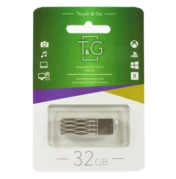 Флеш накопитель USB 32Gb T&G Metal TG103, Silver, USB 2.0 (TG103-32G)