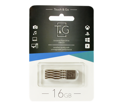 Флеш накопитель USB 16Gb T&G Metal TG103, Silver, USB 2.0 (TG103-16G)