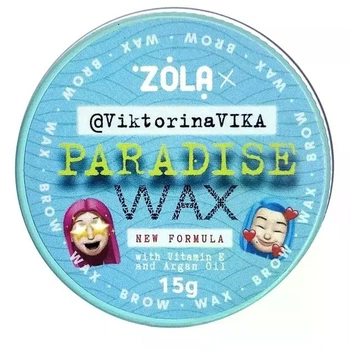Воск для бровей Viktorina Vika Paradise Wax with Vitamin E and Argan Oil Zola 15 г