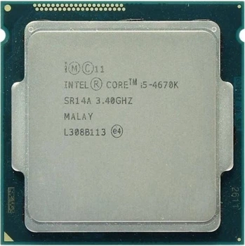 Процессор LGA1150 4 Gen Intel Core i5 4670K 4x3.40GHz 6M Cashe 84W Intel HD Graphics 4600 SR14A Б\В - Б/У