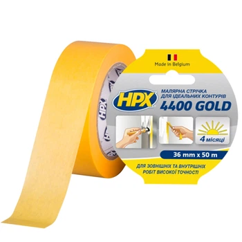 Малярная лента HPX 4400 Gold 36мм х 50м