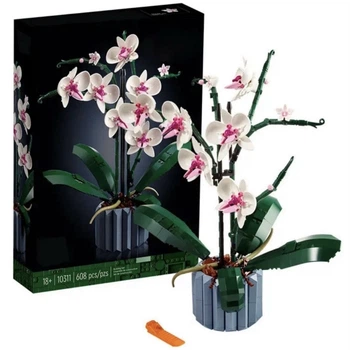Конструктор Icons Орхідея Botanical сумісний блочний 608 деталей ботанікал