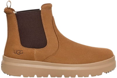 Чоловічі уггі Чоботи Зимові Замшеві Челсі Коричневі UGG Men's Burleigh Chelsea Fashion Boots Chestnut (45, коричневий)
