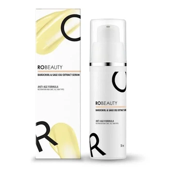 Сироватка для обличчя BAKUCHIOL & SAGE CO2 EXTRACT SERUM ROBEAUTY з бакучиолом та CO2 екстрактом шавлії 30 мл