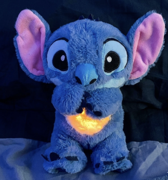 М'яка інтерактивна іграшка Soft Toys «Стіч» з підсвіткою, музикою та ефектом дихання, світиться, колискова