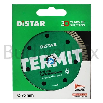 Диск алмазний відрізний DiStar 1A1R Termit 76x1,0/0,8x6x10 мм турбований