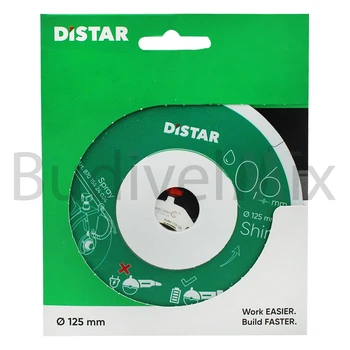 Диск алмазний відрізний DiStar 1A1R Shine 125x0,6/0,5x6x22,23 мм суцільний