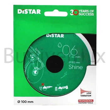 Диск алмазний відрізний DiStar 1A1R Shine 100x0,6/0,5x5x22,23 мм суцільний