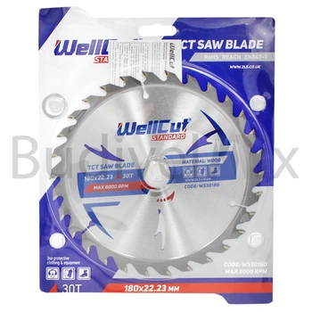Диск пиляльний WellCut Standard 180x22,23 мм 30Т