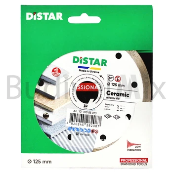 Диск алмазний відрізний DiStar 1A1R Ceramics 125x1,4x8x22,23 мм суцільний