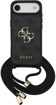 Etui Guess 4G Big Logo Cord Stap Crossbody do Apple iPhone Air Black (3666339526740)